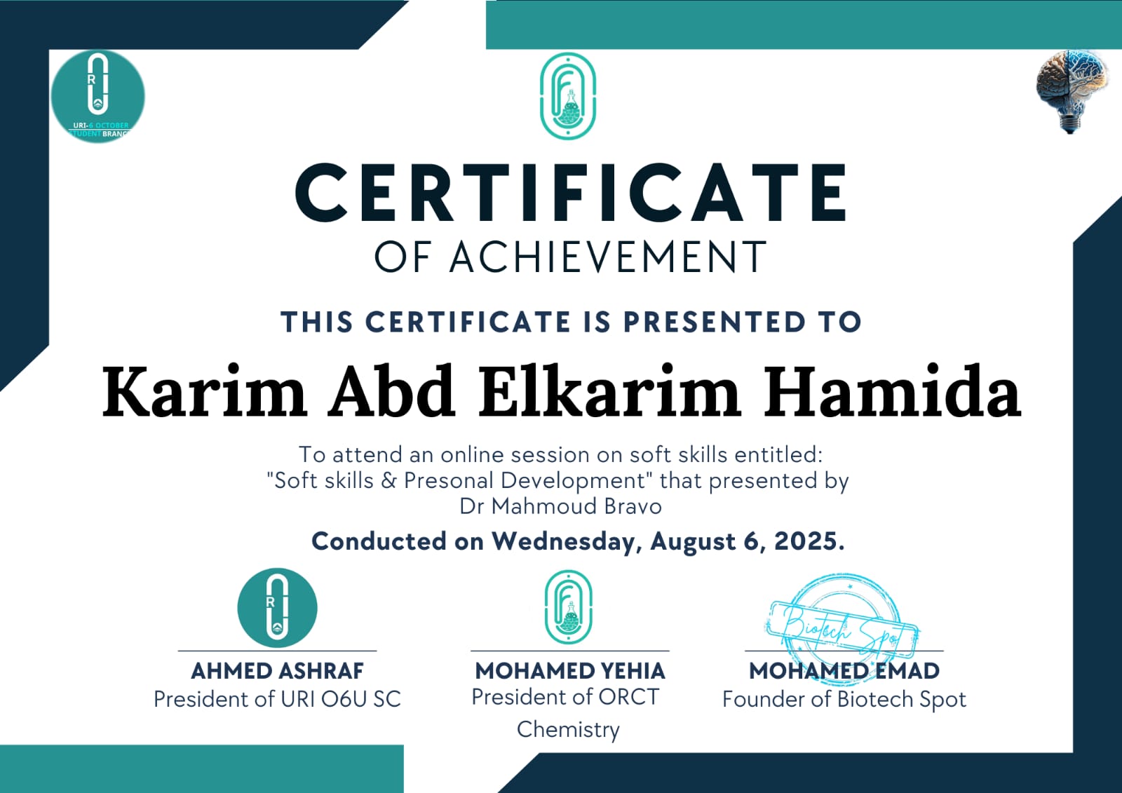 Certificate 3